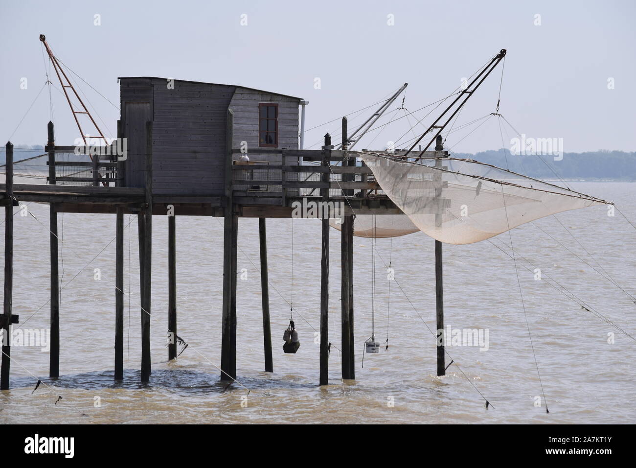 Piazze di pesca presso Yves in Charente-Maritime, Francia, nel giugno 2019. Foto Stock