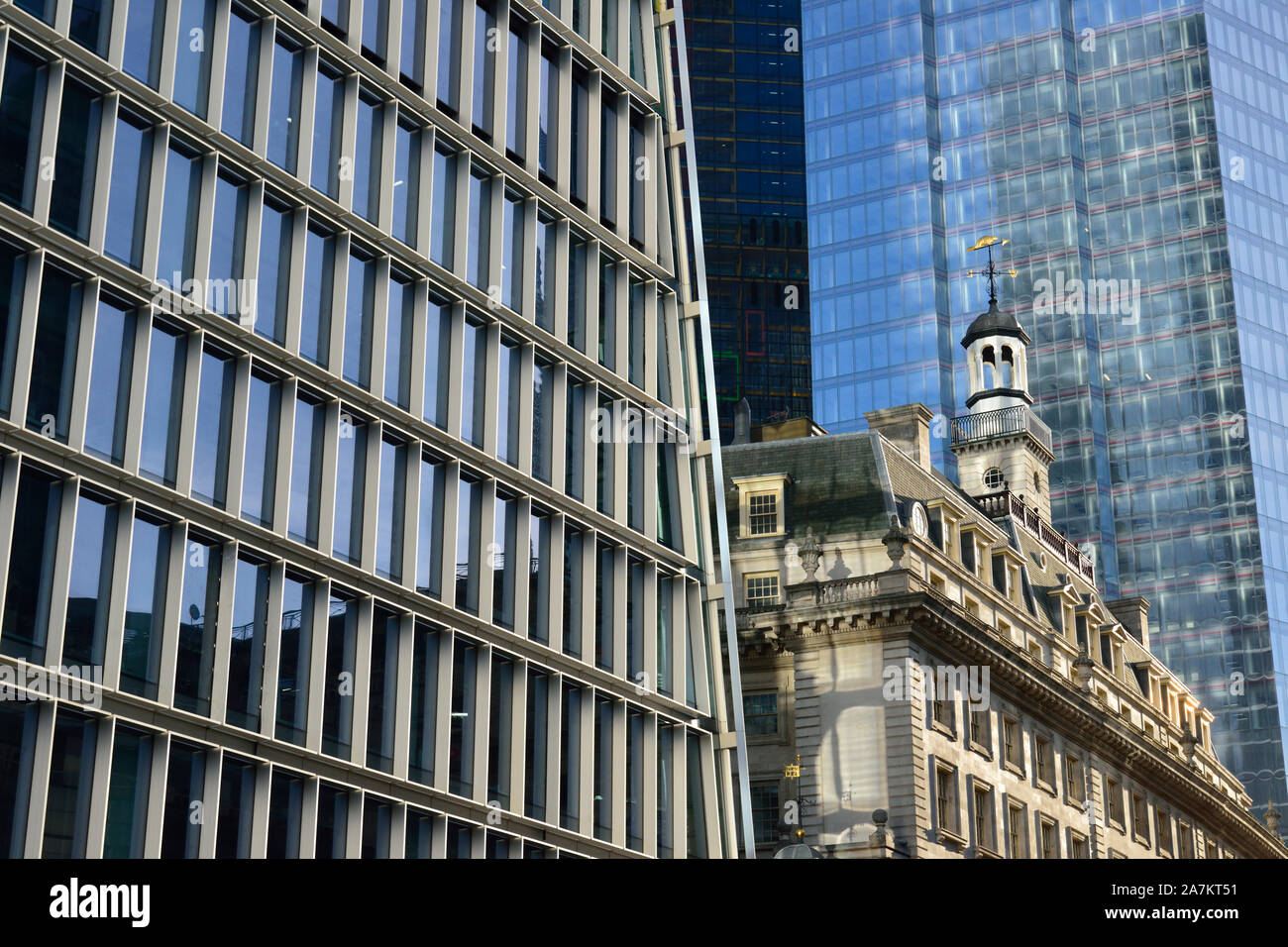 Hasilwood House e Bishopsgate, City of London, Regno Unito Foto Stock