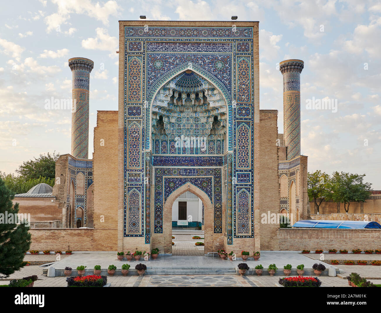 Amir-Timur-mausoleo Gur-Emir o mausoleo di Tamerlano, Samarcanda, Uzbekistan in Asia centrale Foto Stock