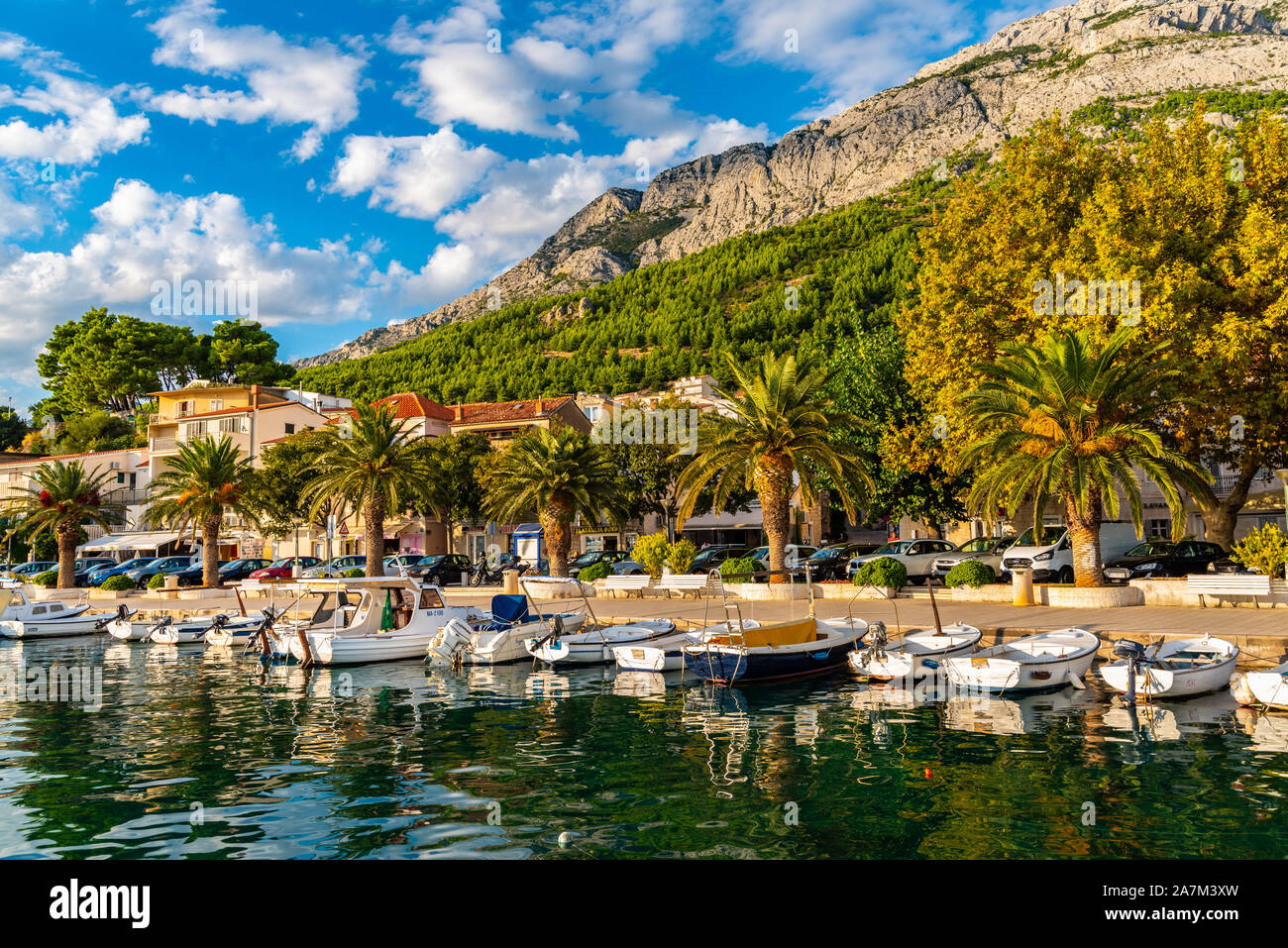 A Baška Voda, Croazia Foto Stock