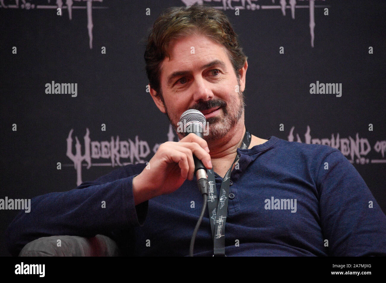Zach Galligan durante il fine settimana di Inferno al Crowne Plaza. Neuss, 02.11.2019 | Utilizzo di tutto il mondo Foto Stock
