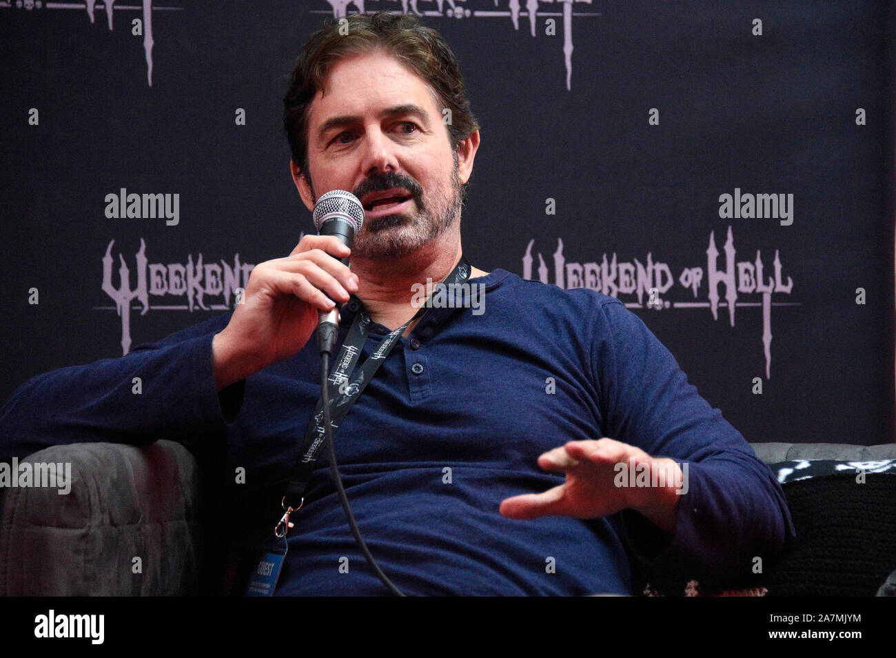 Zach Galligan durante il fine settimana di Inferno al Crowne Plaza. Neuss, 02.11.2019 | Utilizzo di tutto il mondo Foto Stock