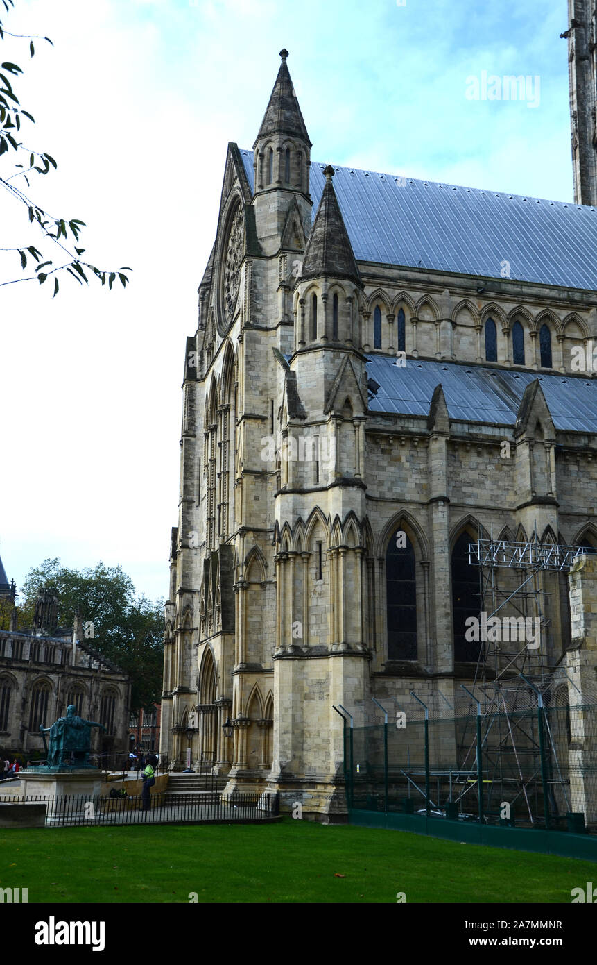 York Minster, Cattedrale e Chiesa Metropolitica di San Pietro a York, cattedrale di York Foto Stock