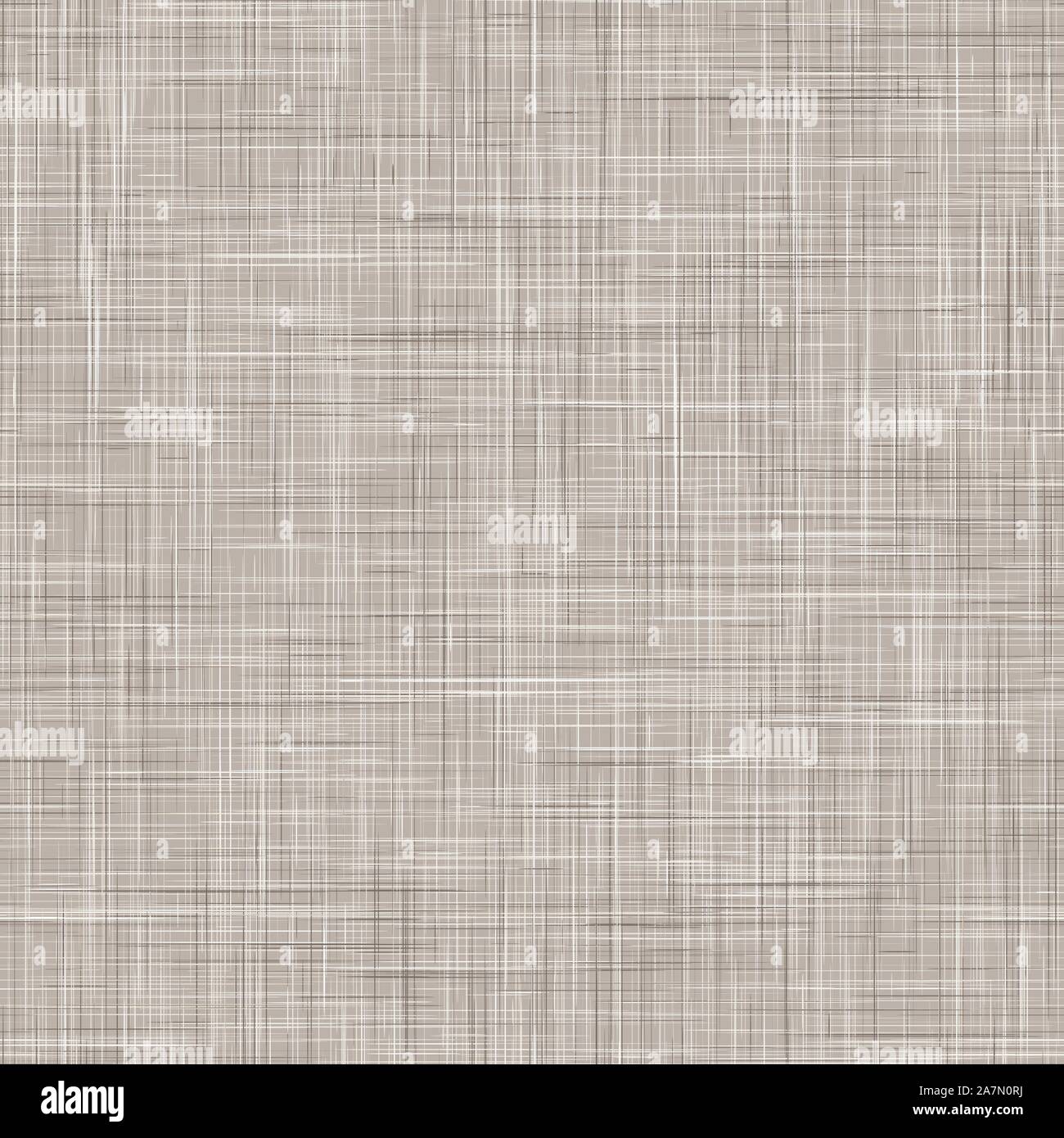 In lino naturale pattern seamless texture marrone beige Illustrazione Vettoriale