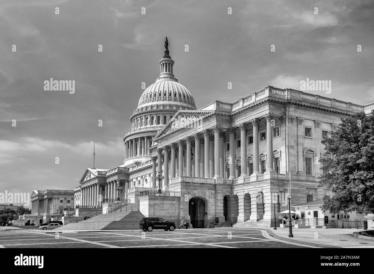 United States Capitol Building, iconico home del Congresso degli Stati Uniti, Washington DC, Stati Uniti d'America Foto Stock
