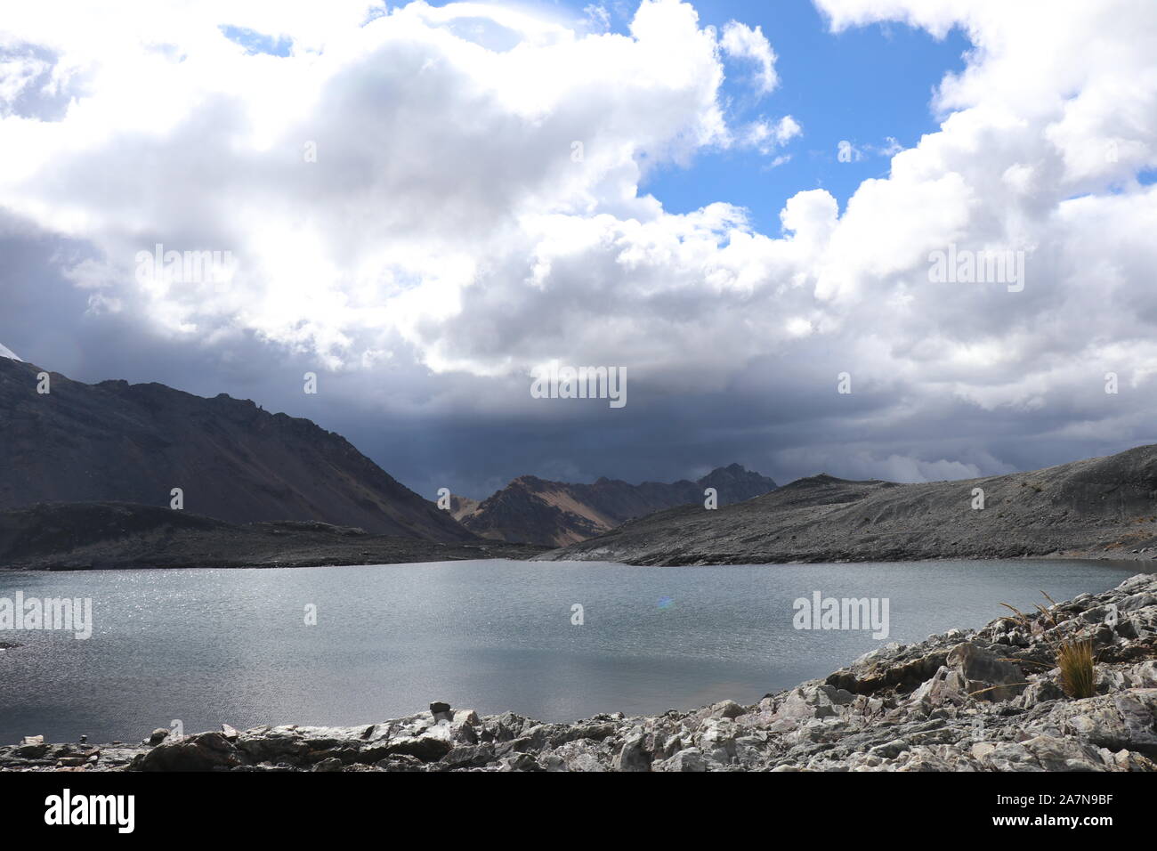 Pastoruri laguna, Ancash, Perù Foto Stock