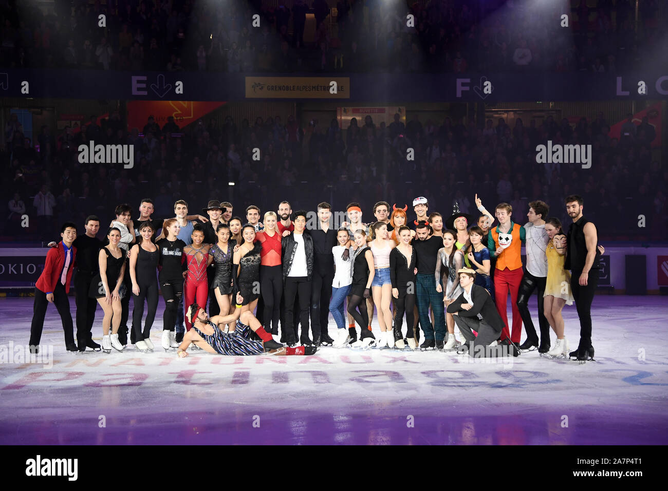 Grenoble, Francia. 3 Novembre 2019.Exhibition Gala a ISU Grand Prix di Pattinaggio di figura 2019, Internationaux de France de Patinage 2019, a Patinoire Polesud su Novembre 03, 2019 a Grenoble in Francia. Credito: Raniero Corbelletti/AFLO/Alamy Live News Foto Stock