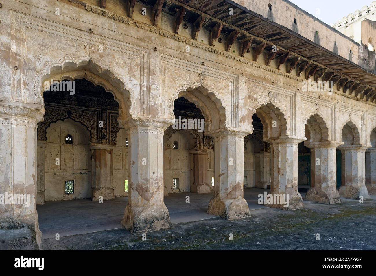 Corridoio di un il Raja Mahal (King's Palace) Foto Stock