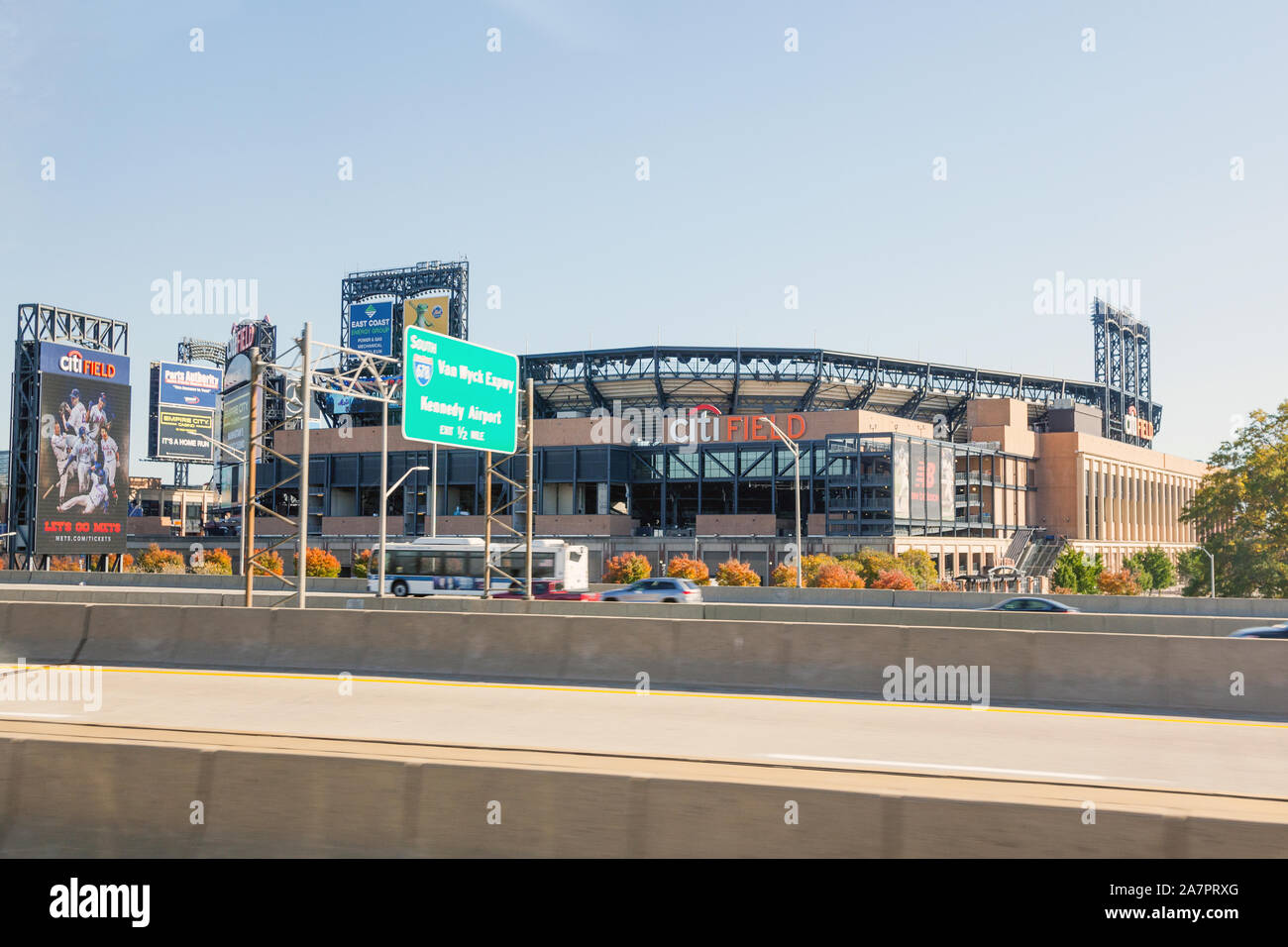 Il Citi Field Stadium, casa dei New York Mets, Queens, a New York City, Stati Uniti d'America Foto Stock