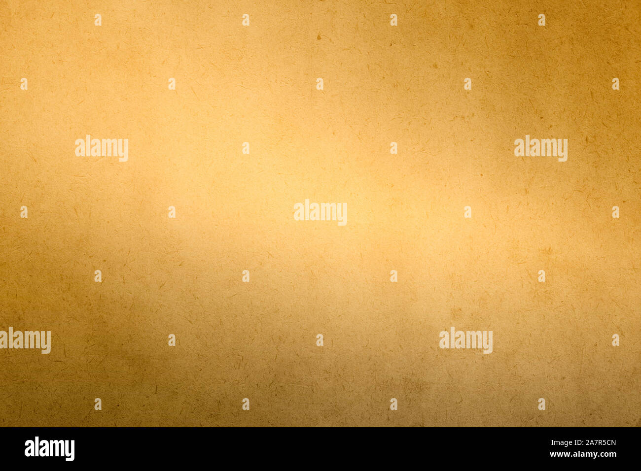 Golden gradiente vernice ad acquerello su carta vecchia con sbavature di granella sporca astratto di texture per Foto Stock