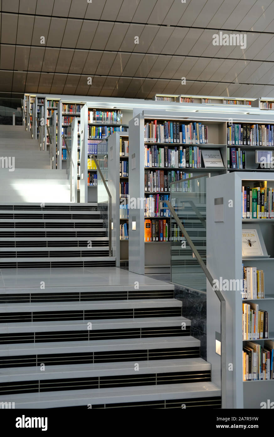La Biblioteca Nazionale nella città di istruzione, Doha, Qatar Foto Stock
