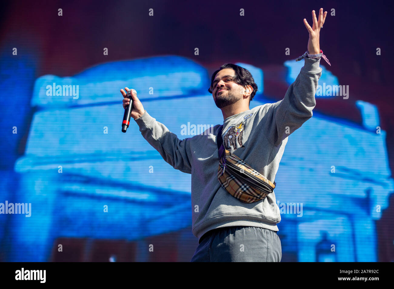 Il 1 novembre 2019, Las Vegas, Nevada, U.S: musicista ARIES durante il giorno N Vegas Music Festival presso il Las Vegas Festival Grounds in Las Vegas, Nevada (credito Immagine: © Daniel DeSlover/ZUMA filo) Foto Stock