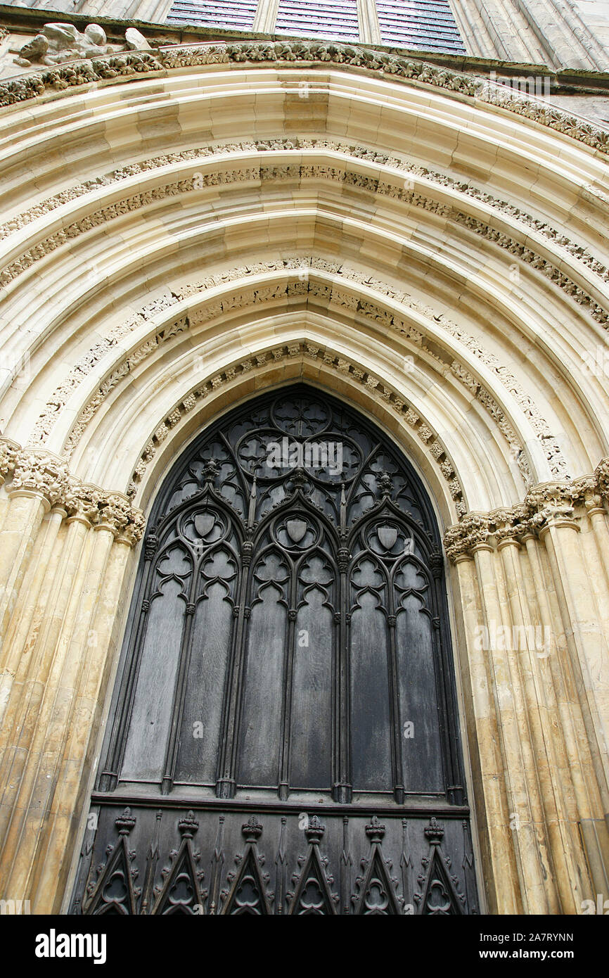 York Minster e York, Inghilterra Foto Stock