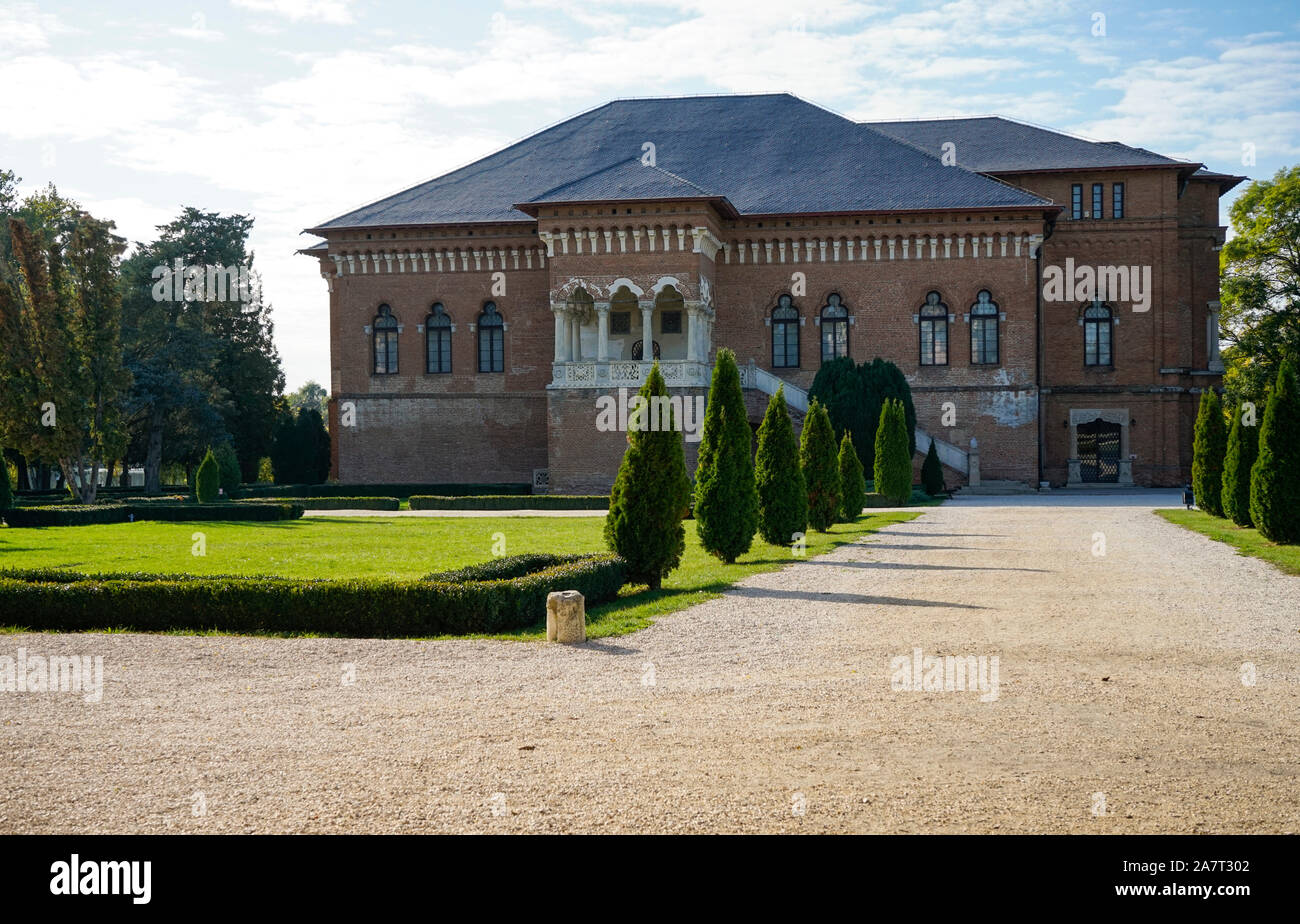 Immagine architettonica del palazzo Mogosoaia vicino alla città di Bucarest, Romania , parte di Mogosoaia complesso architettonico. Foto Stock