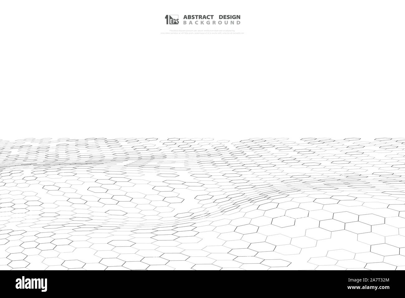 Tecnologia astratta design esagonale dello sfondo. Decorare per poster, headline, d'arte e progettazione del modello. illustrazione eps vettoriali10 Illustrazione Vettoriale