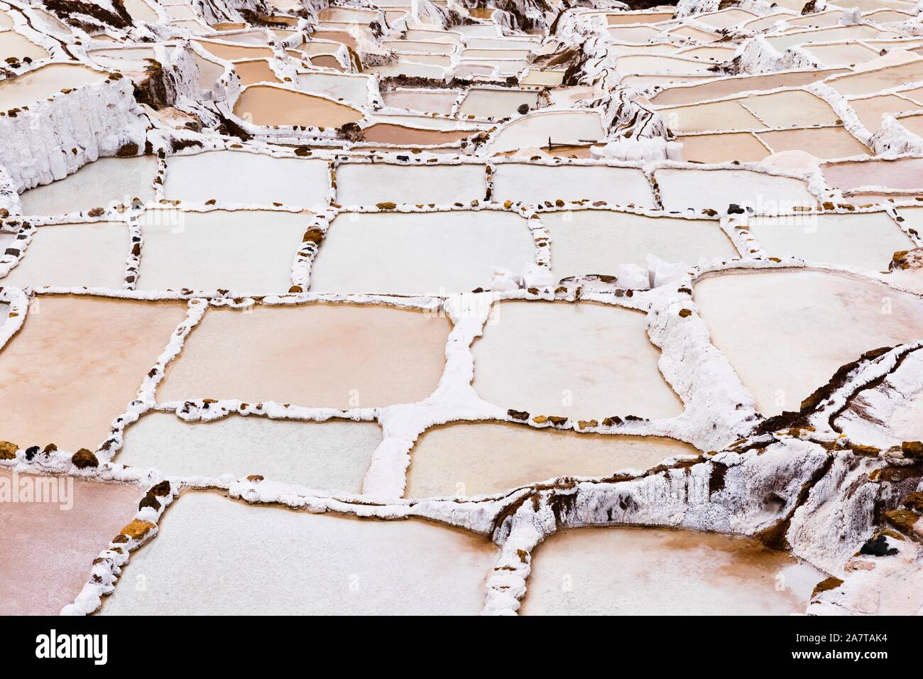 Maras, miniera di sale in Perù Foto Stock