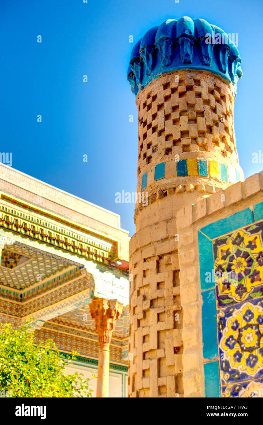 Baha-ud-din Naqshband al-Bukhari tomba, Bukhara, Uzbekistan Foto Stock