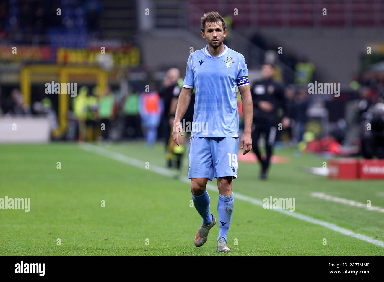 Milano, Italia. 03Th Novembre 2019. Campionato italiano A. Ac Milan vs SS Lazio. Senad Lulic della SS Lazio. Foto Stock