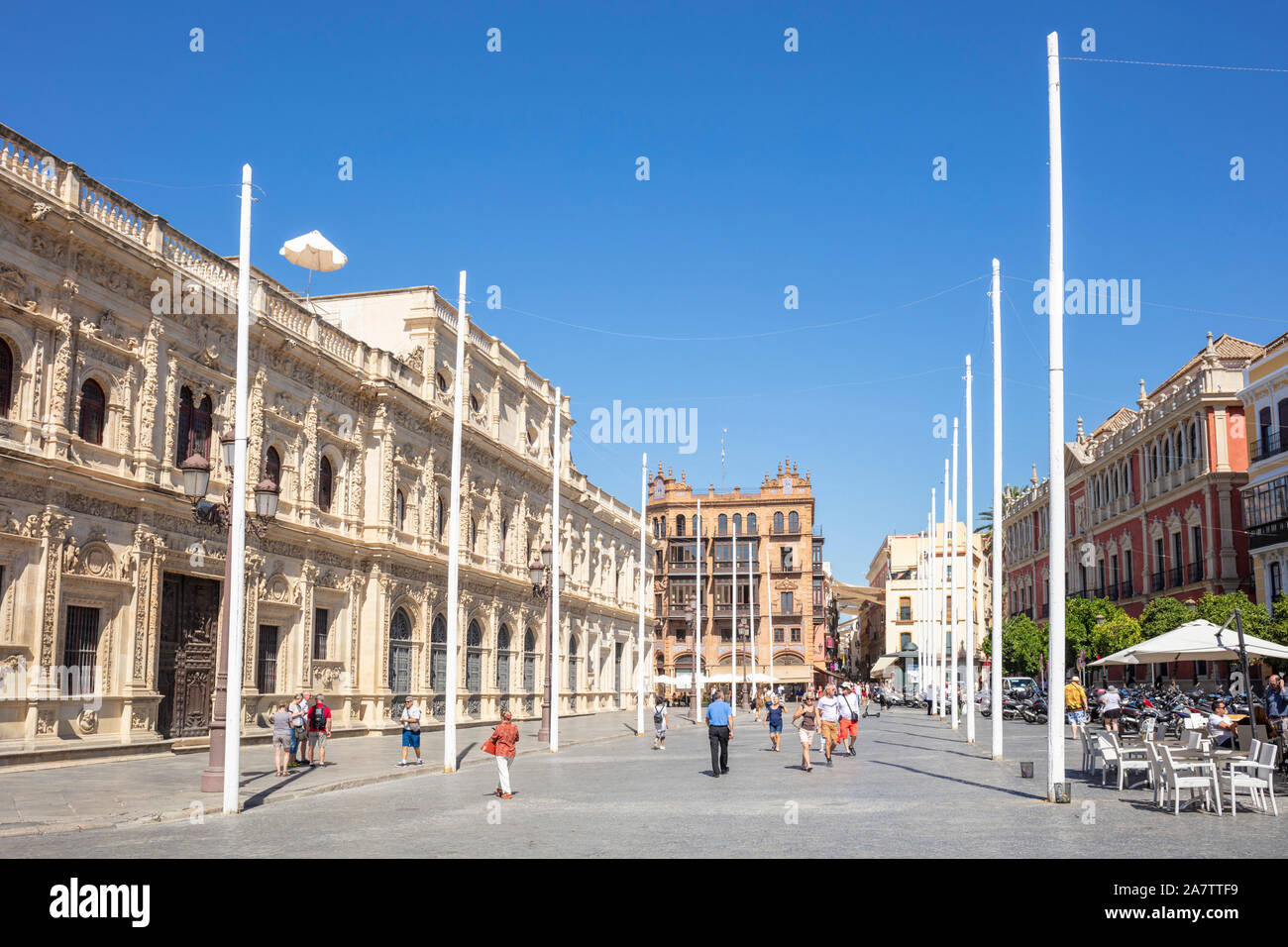 Siviglia Municipio in Plaza de San Francisco Sevilla Siviglia Spagna Siviglia Andalusia Spagna UE Europa Foto Stock