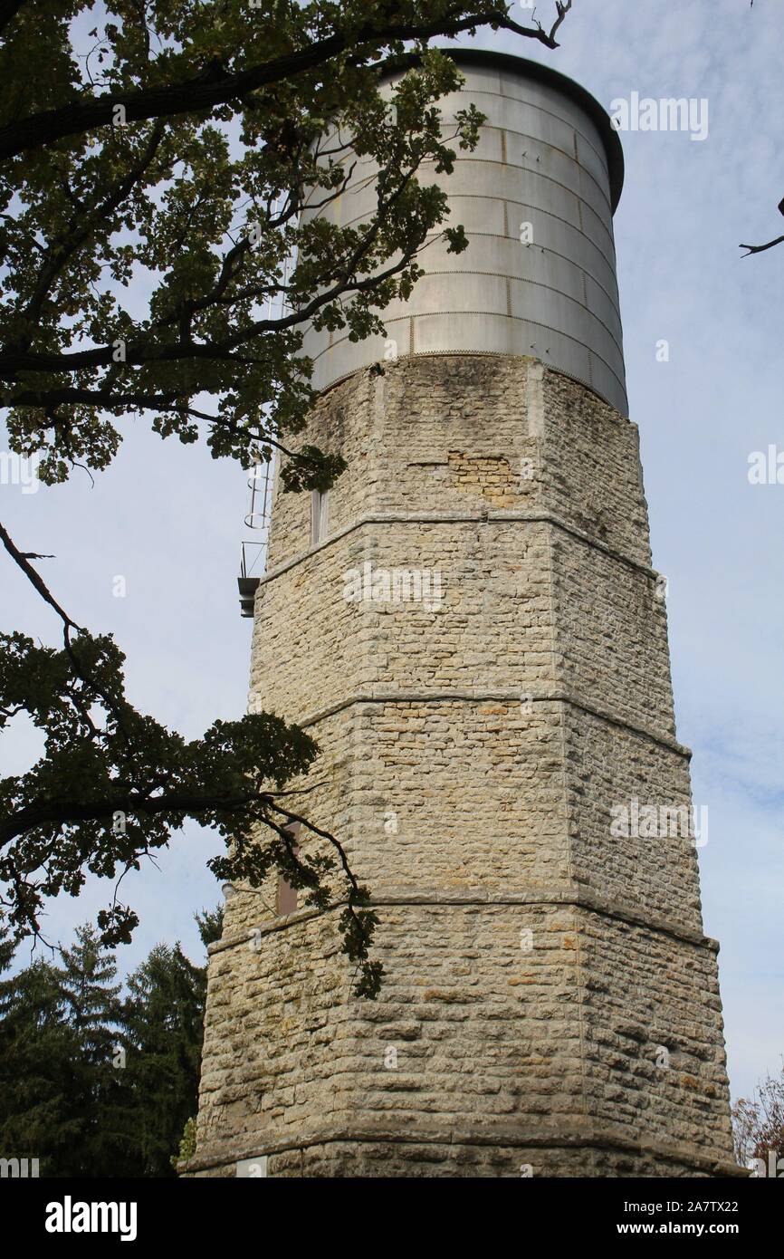 Università di Wisconsing Whitewater torre della strega Foto Stock