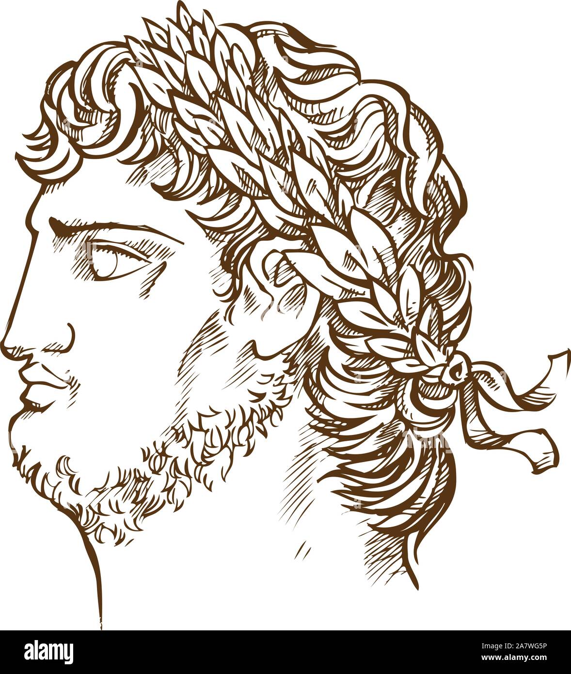 L'imperatore Nerone, vintage illustrazione Illustrazione Vettoriale