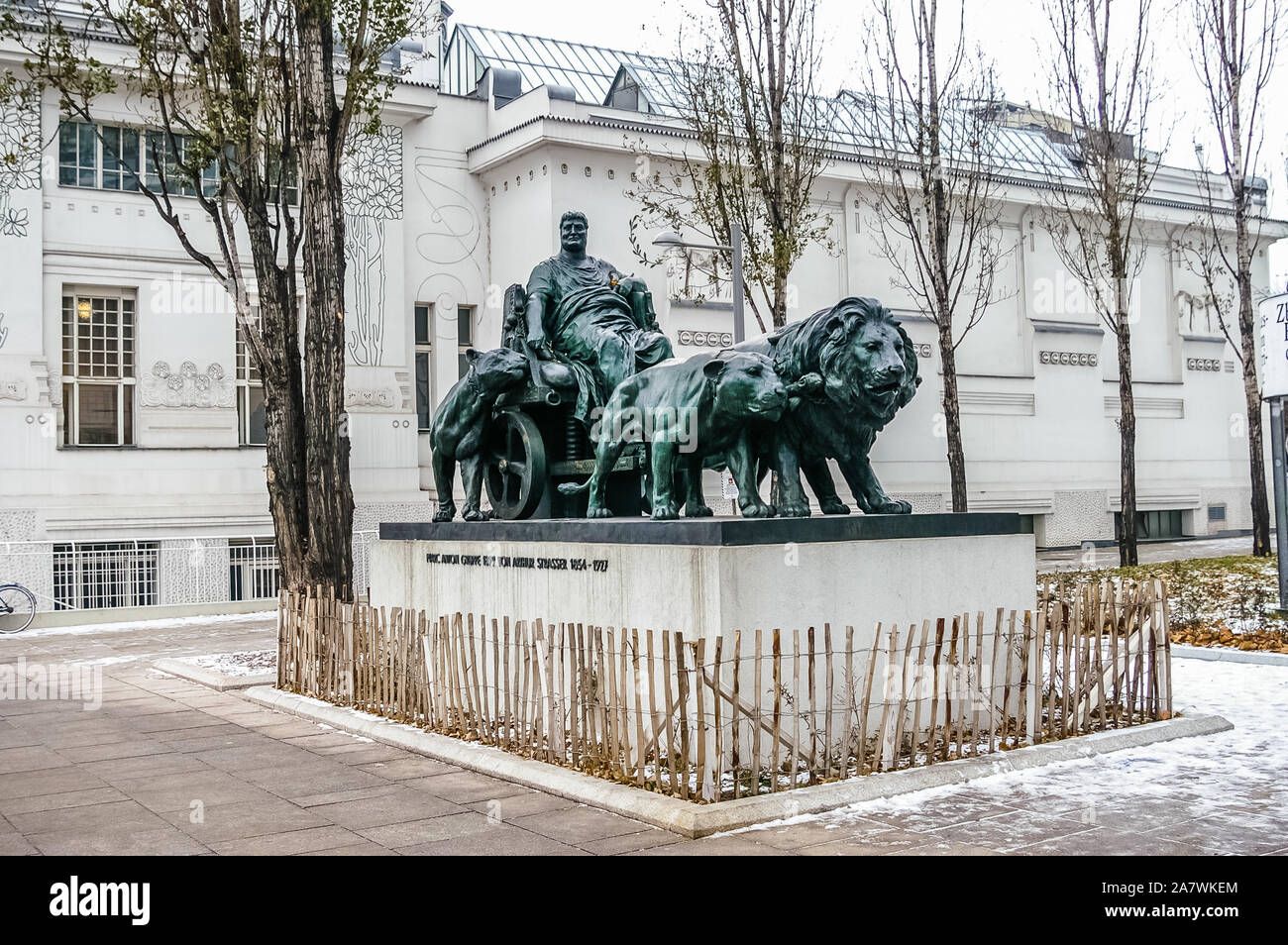 Statua di Marco Antonio di Vienna in Austria da Arthur Strasser Foto Stock