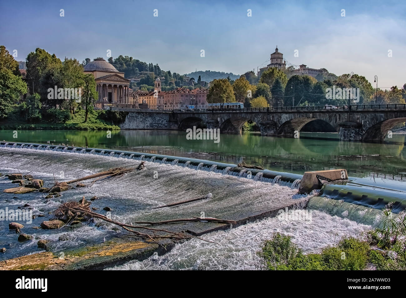 La città di Torino in ore diurne Foto Stock