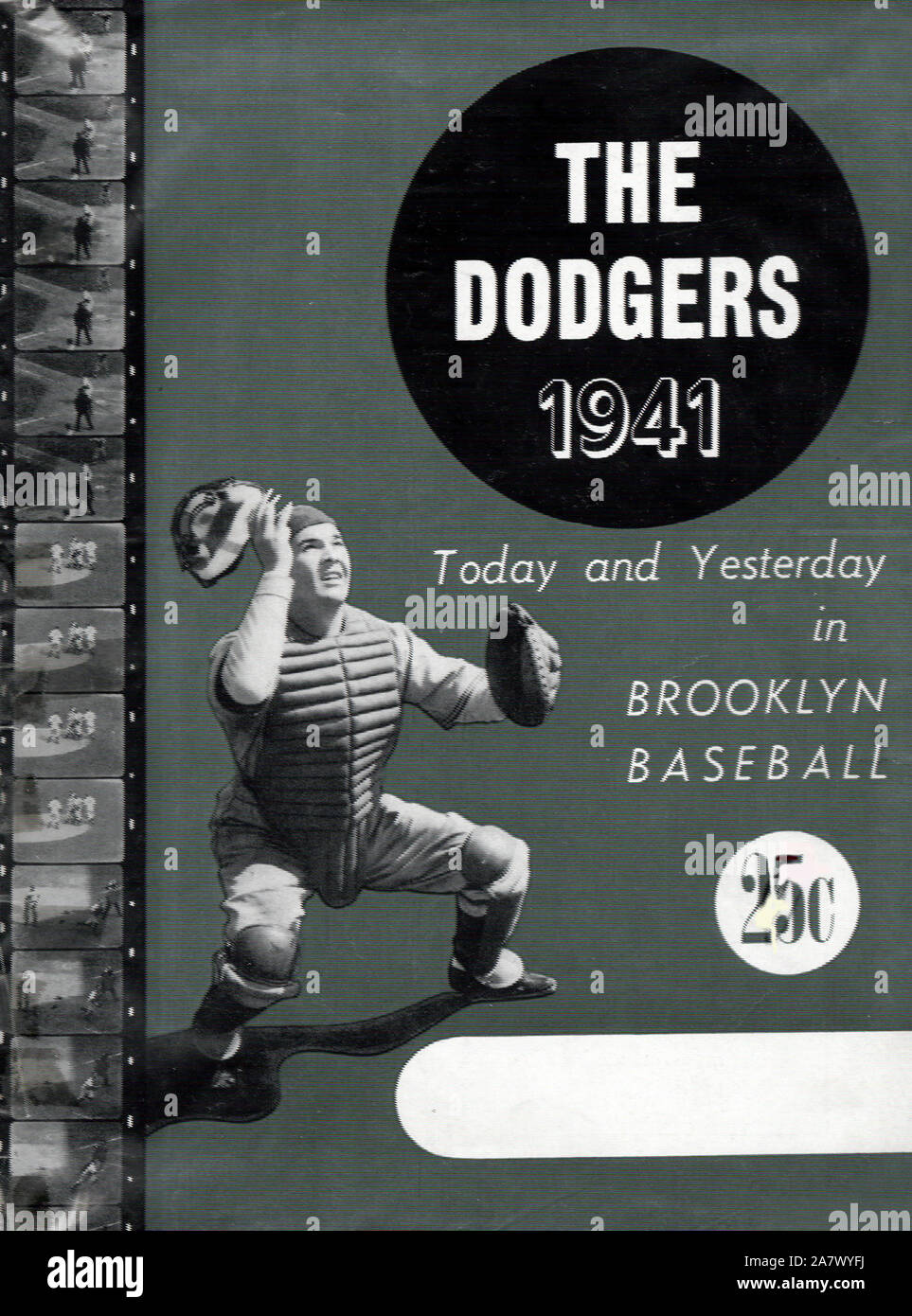 Vintage Brooklyn Dodgers year book pubblicazione di souvenir circa 1941. Foto Stock