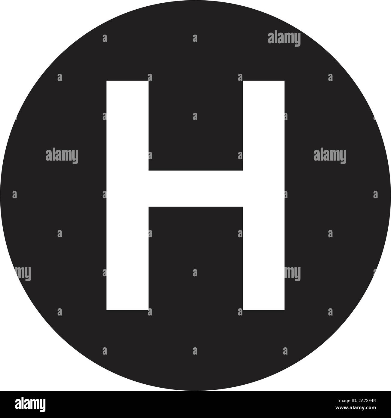 Icona dell'ospedale su sfondo bianco. stile piatto. Icona dell'ospedale per il design del sito Web, il logo, l'app, l'interfaccia utente. Simbolo dell'ospedale. Illustrazione Vettoriale