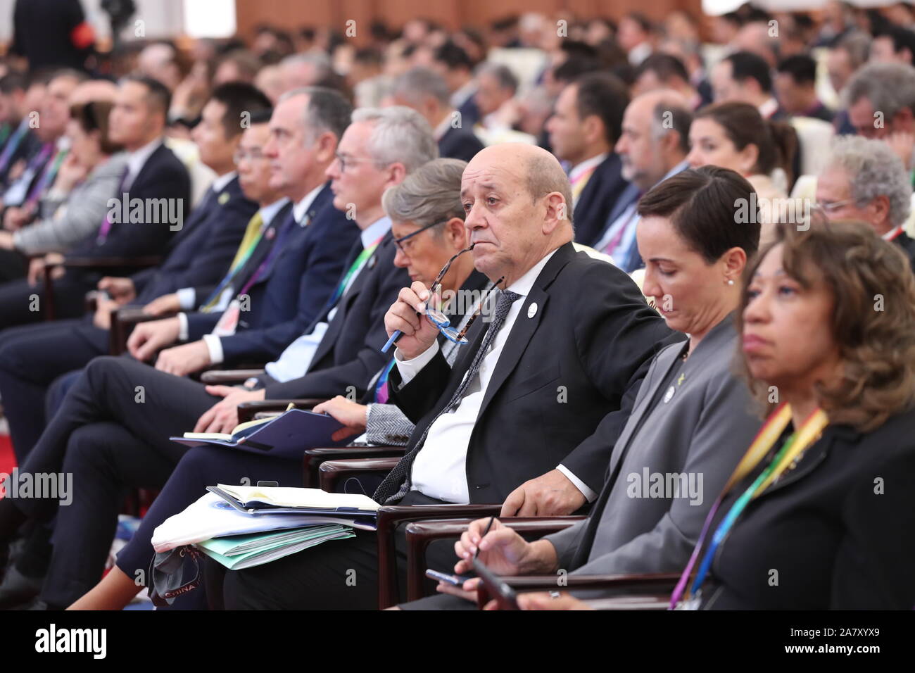 Shanghai, Cina. 5 Novembre, 2019. La seconda China International Import Expo (CIIE) prende il via a Shanghai in Cina orientale, nov. 5, 2019. Credito: Ju Peng/Xinhua/Alamy Live News Foto Stock