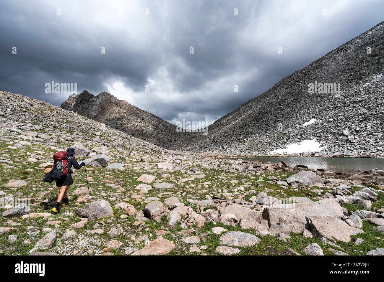 Escursioni sul fiume del vento Alta Via, Wyoming USA Foto Stock