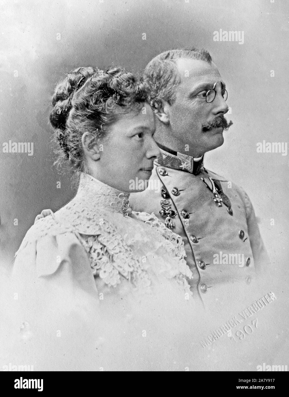 Arciduca Franz Salvator dell Austria e Marie Valerie, Arciduchessa d'Austria Foto Stock