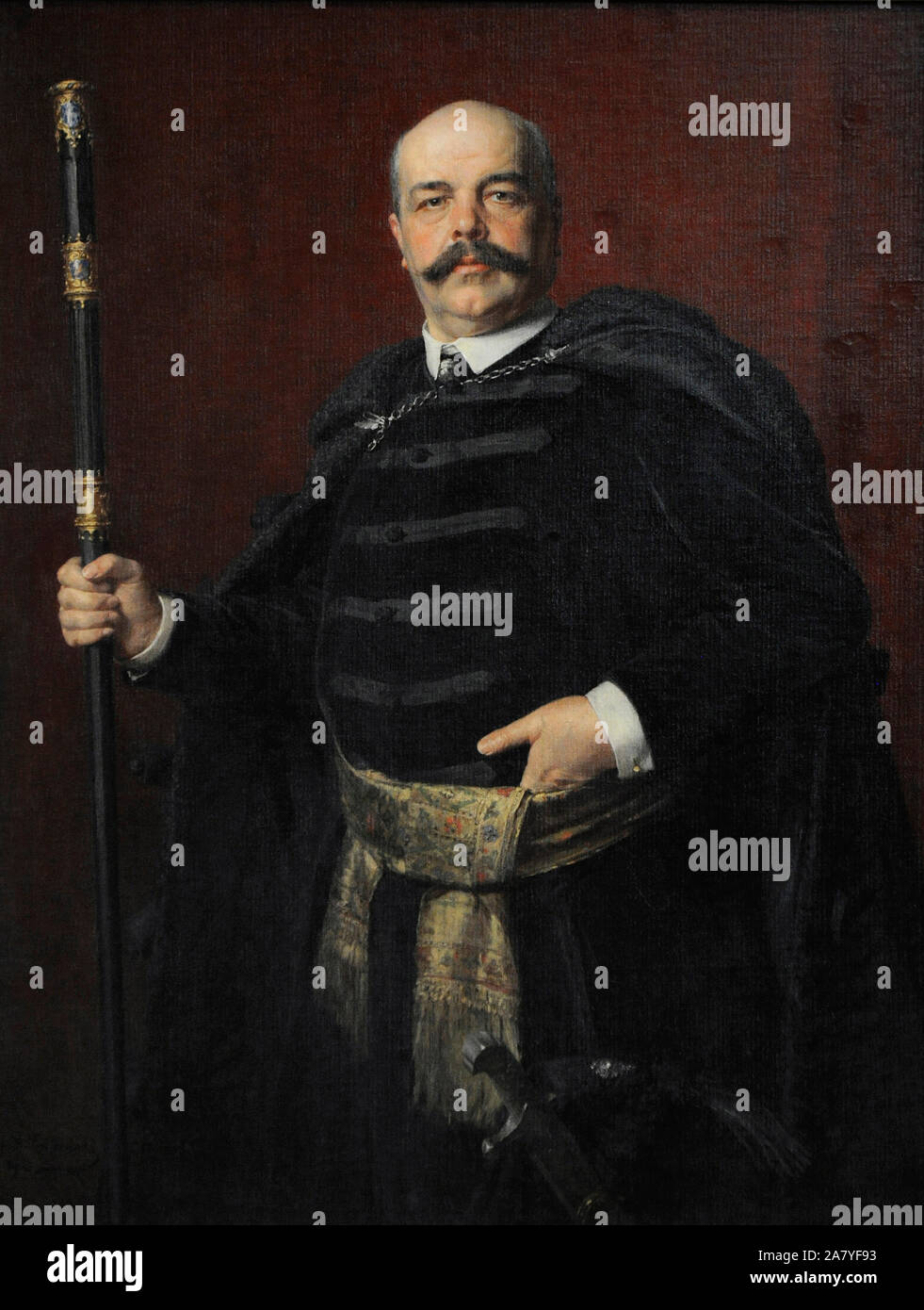 Stanislaw Marcin Badeni (1850-1912). Uomo politico polacco. Ritratto di Kazimierz Pochwalski (1855-1940), 1903. Xix secolo il polacco galleria d'Arte (Museo Sukiennice). Museo Nazionale di Cracovia. La Polonia. Foto Stock