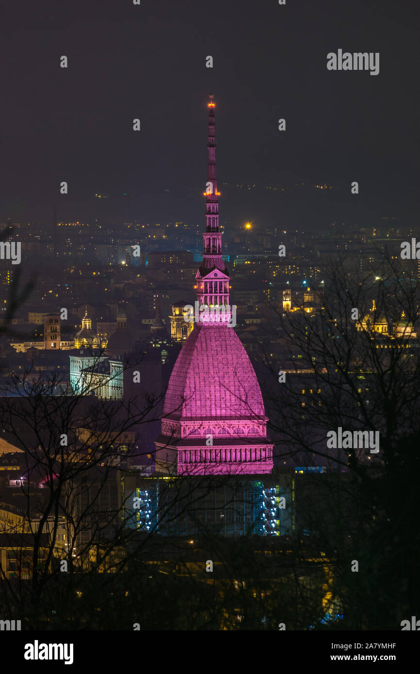 Più grande monumento di Torino, Piemonte, Italia. Foto Stock