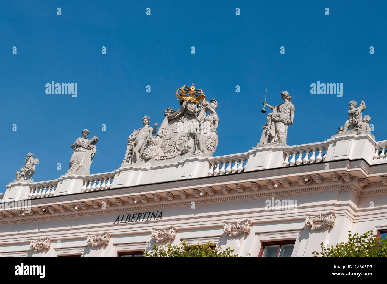 Albertina è un museo nella Innere Stadt (primo distretto) di Vienna, Austria. Foto Stock