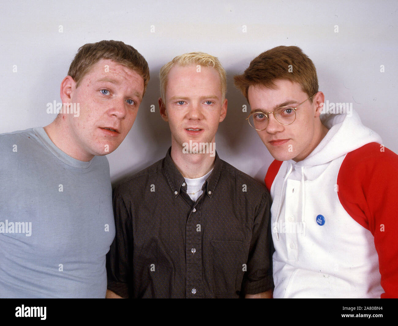 Bronski Beat,da sinistra John Foster,Jimmy Somerville, Larry Steinbachek Foto Stock