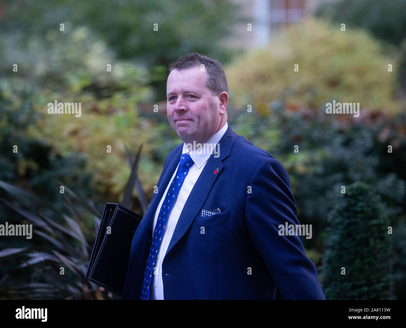 Mark Spencer, Segretario Parlamentare per il Tesoro (Chief Whip), arriva per una riunione del gabinetto. Foto Stock