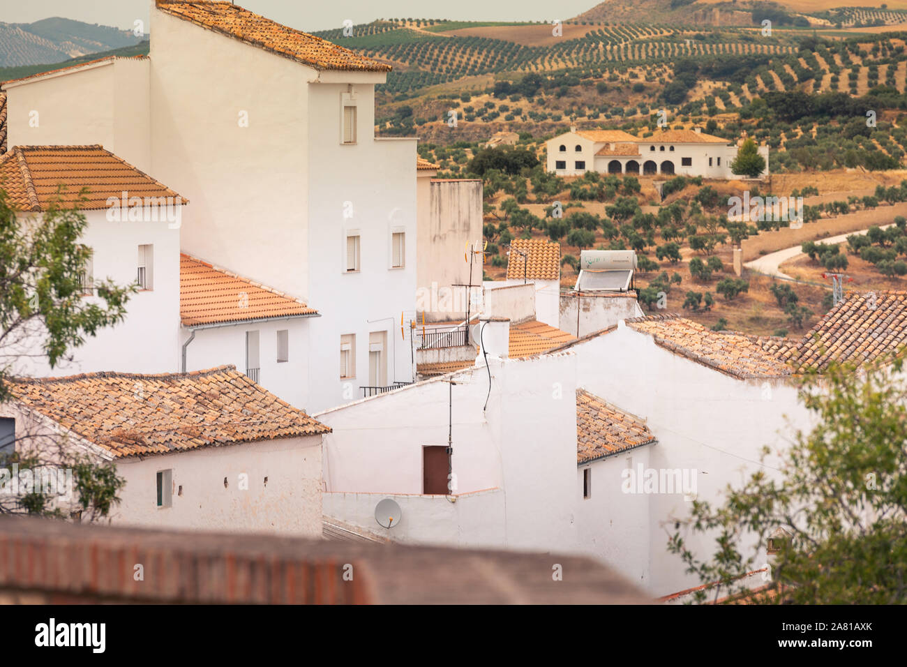 Setenil de las Bodegas una delle famose città bianche della regione di Cadice, in Andalusia, Spagna. Foto Stock