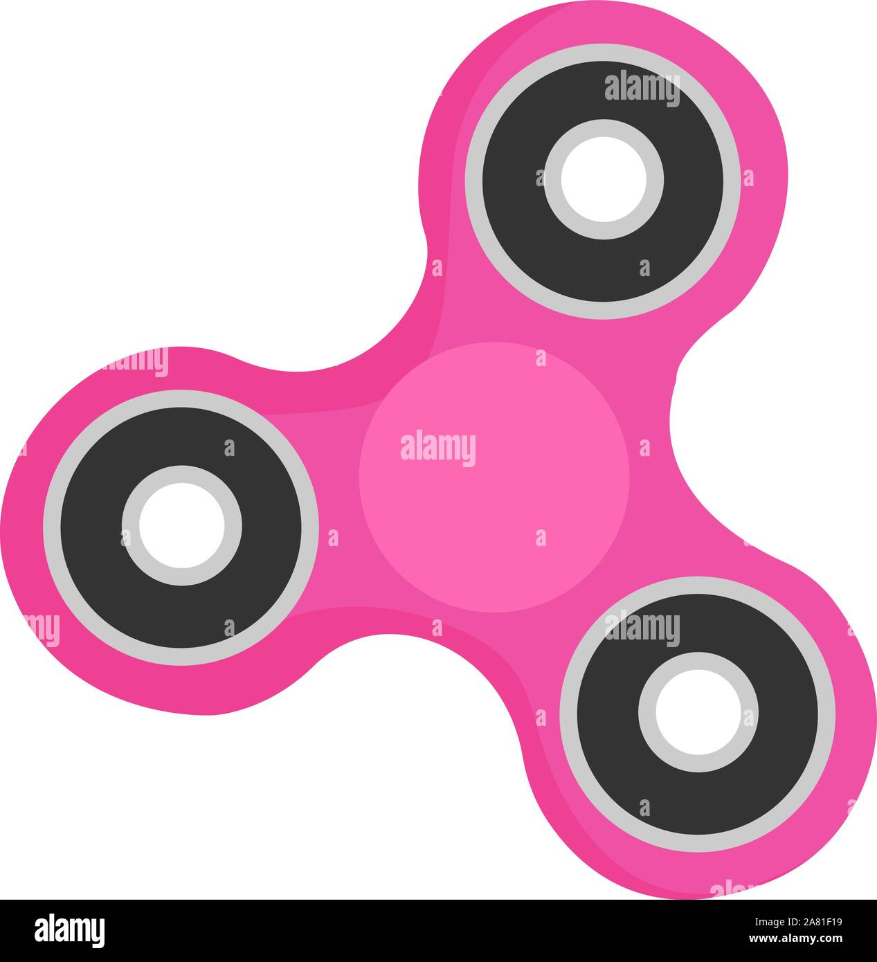 Agitano: spinner, illustrazione vettore su sfondo bianco. Illustrazione Vettoriale