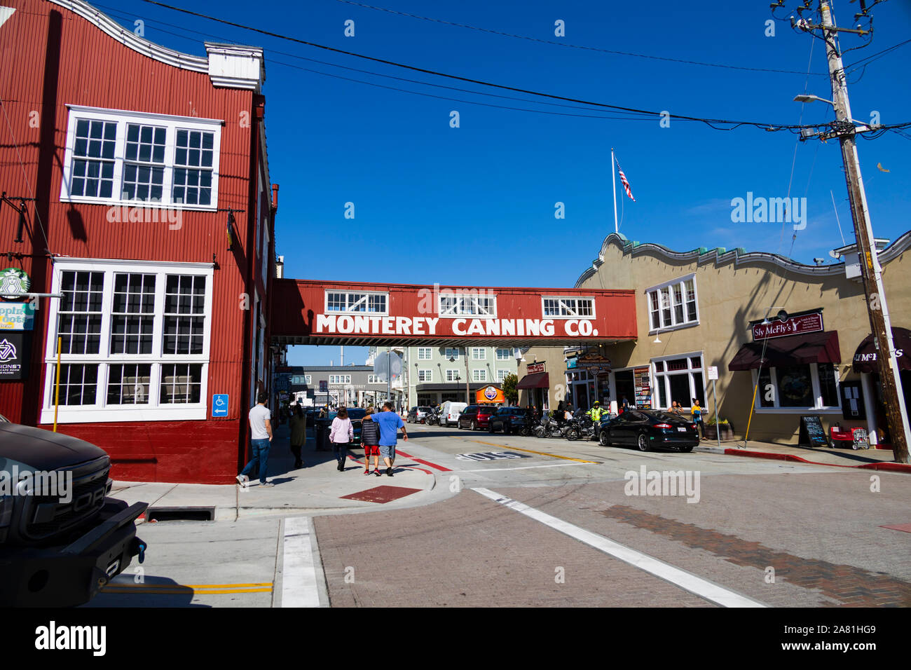 Monterey Canning Company, Cannery Row, Monterey, California, Stati Uniti d'America. Foto Stock