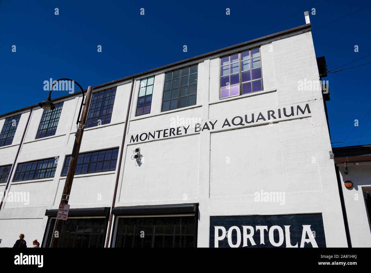 Il Monterey Bay Aquarium, Cannery Row, Monterey, California, Stati Uniti d'America. Foto Stock