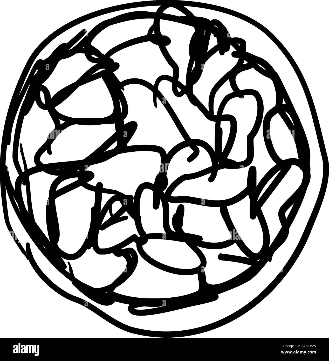 Disegno di fagioli, illustrazione vettore su sfondo bianco. Illustrazione Vettoriale