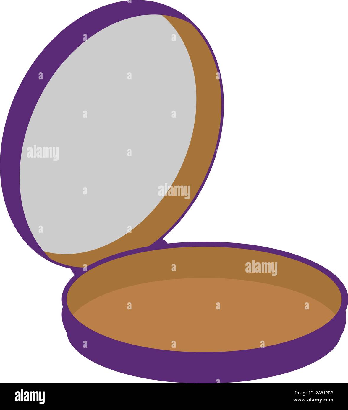 Piccolo specchio, illustrazione vettore su sfondo bianco. Illustrazione Vettoriale