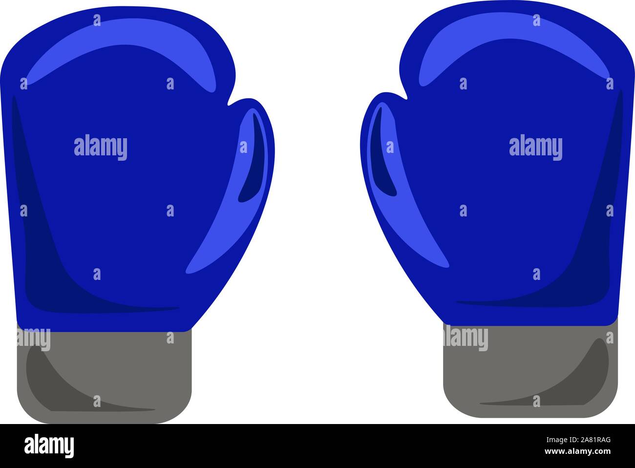 Guantoni da pugilato, illustrazione vettore su sfondo bianco. Illustrazione Vettoriale