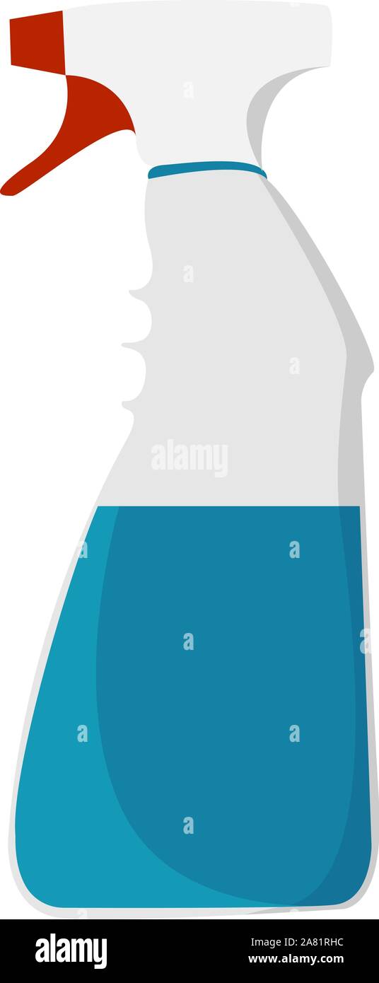 Detergente per vetri, illustrazione vettore su sfondo bianco. Illustrazione Vettoriale