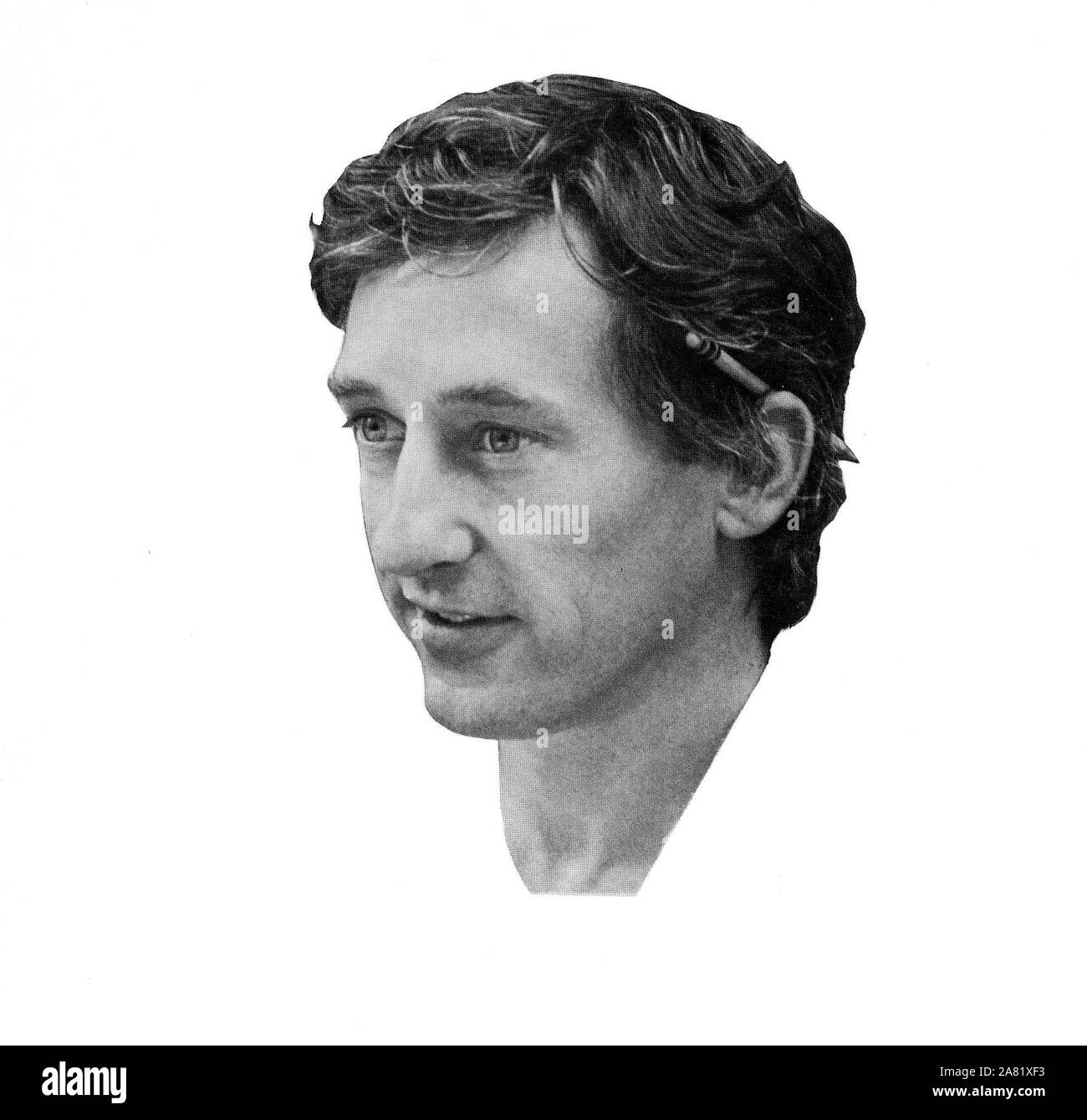 Los Angeles in base all'artista Ed Ruscha è raffigurato su un catalogo per una delle sue aperture d'arte. Foto Stock