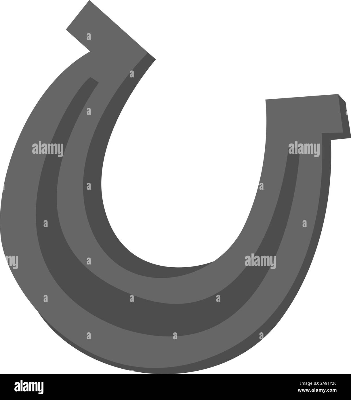 Felice a ferro di cavallo, illustrazione vettore su sfondo bianco. Illustrazione Vettoriale