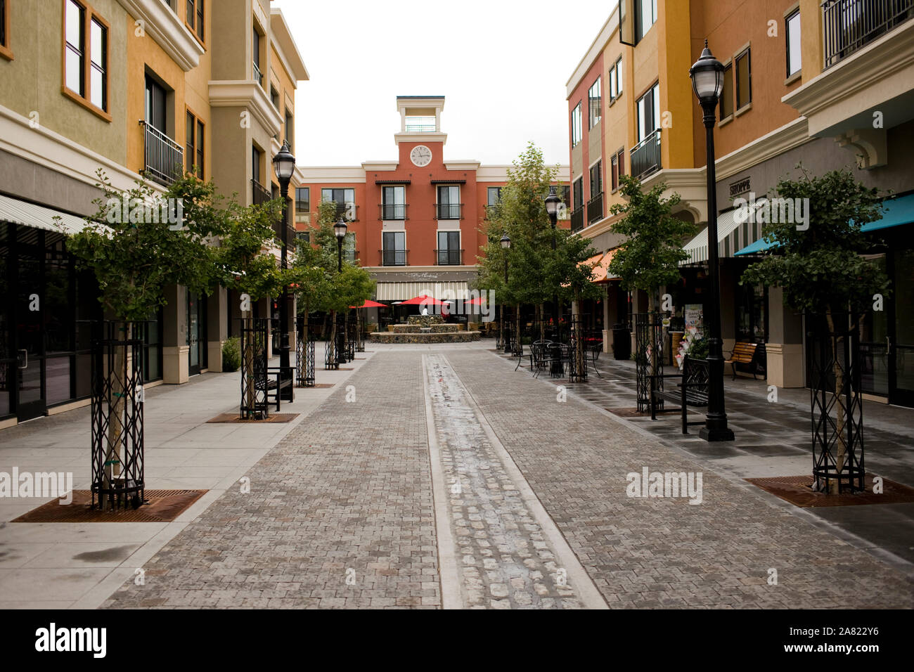 Via dello shopping Foto Stock