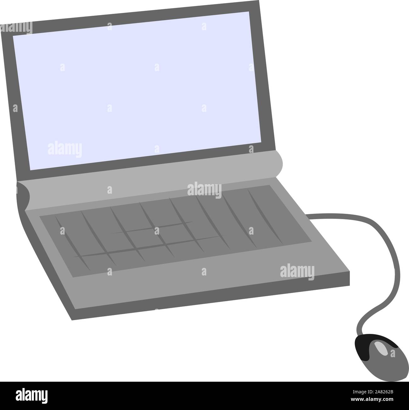 Lap top, illustrazione vettore su sfondo bianco. Illustrazione Vettoriale