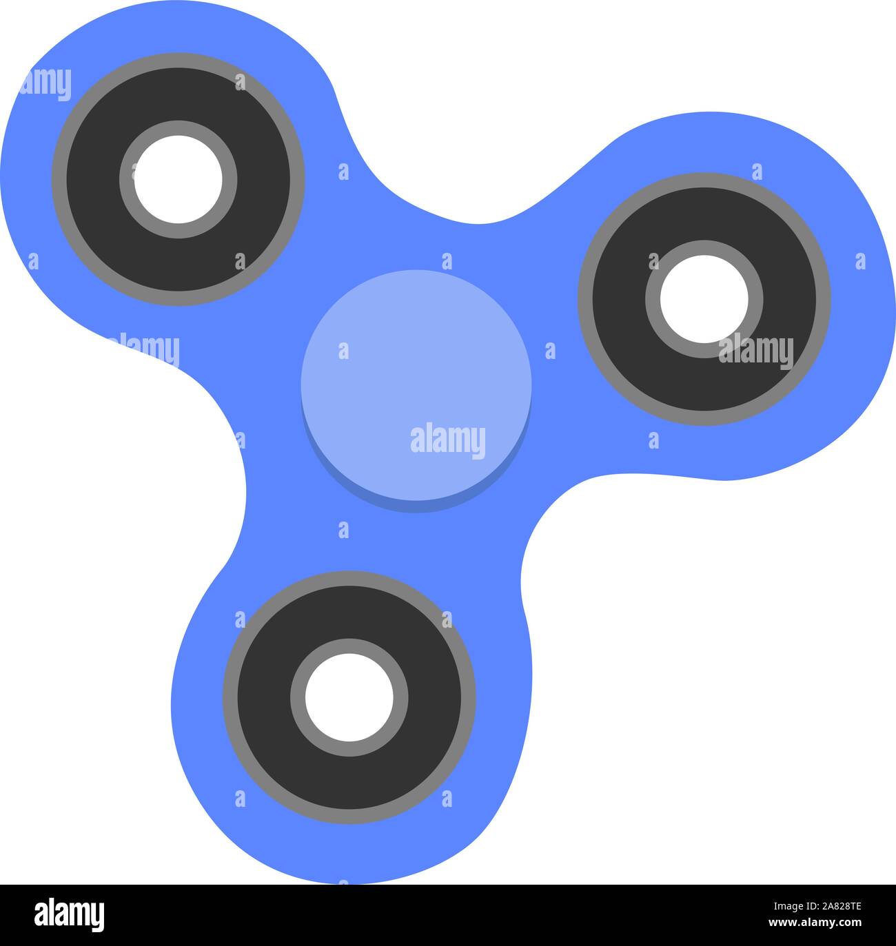 Agitano: spinner, illustrazione vettore su sfondo bianco. Illustrazione Vettoriale